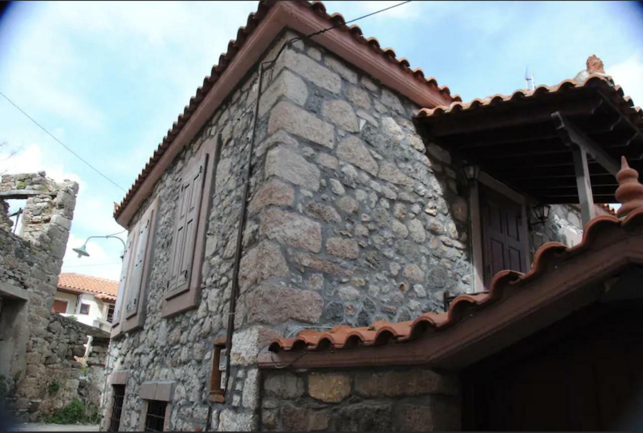 Wood And Stone In The Path Of Lava Villa Antissa Eksteriør billede